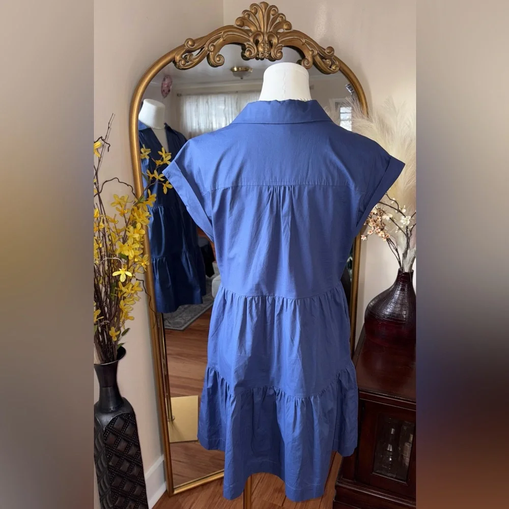 Pinch Navy Cotton Mini Dress size S - Picture 5 of 14